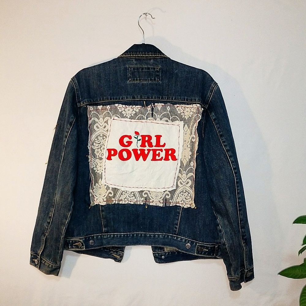 Hand stitched Banana Republic DIY jacket